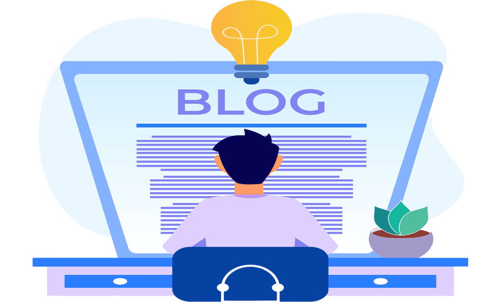 Blogging Vector