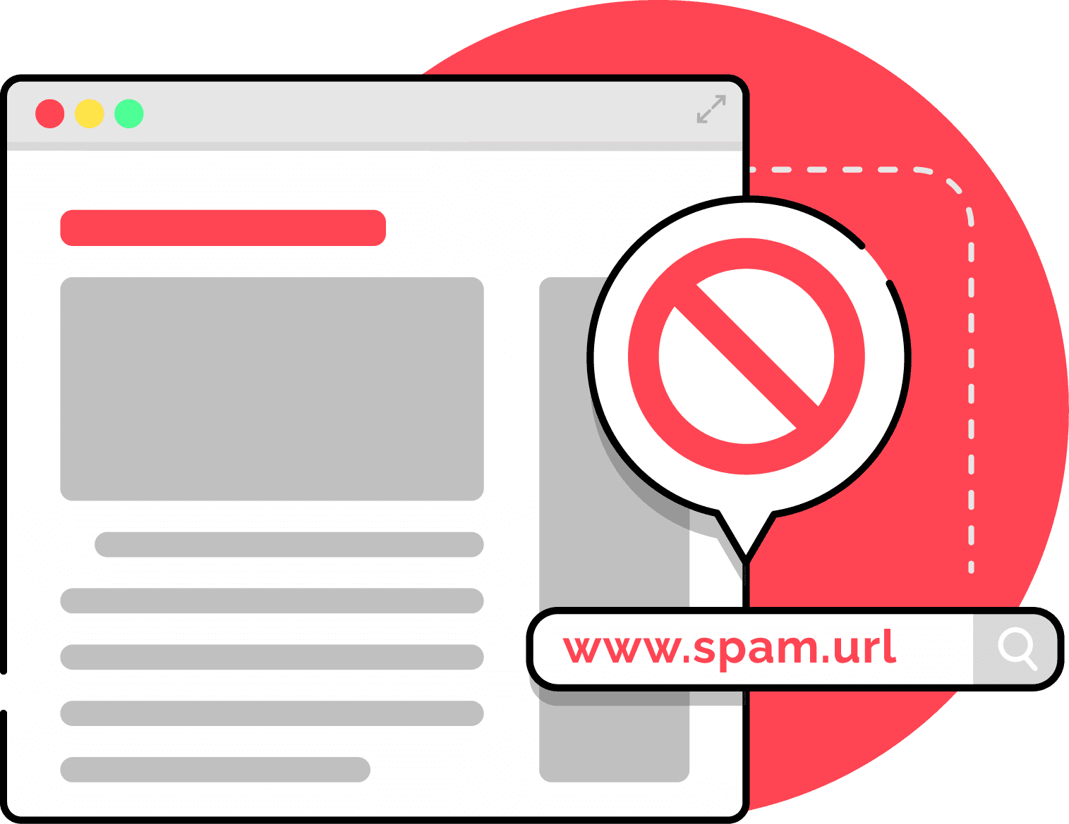 Avoid Violation of Search Engine Spam Policies Vector