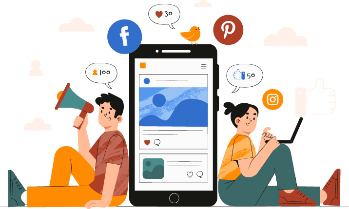 Social Media Presence Vector